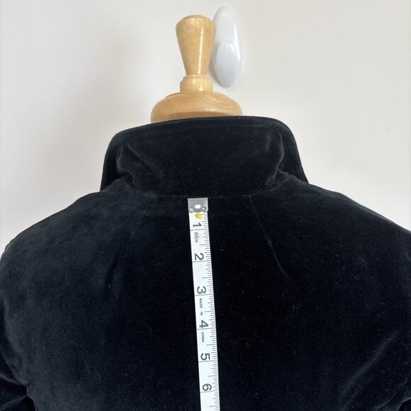 80's Black Velvet Blazer Goth Dark Academia Cos Cob S - Picture 8 of 15